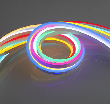 Tira flexible colorida del silicón LED, tubo de neón de la prenda impermeable LED para la cartelera