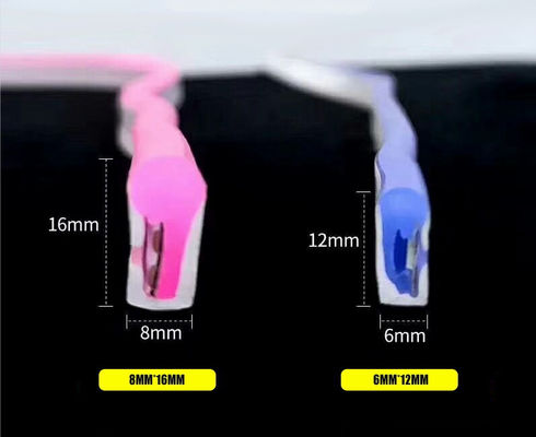 Tira flexible colorida del silicón LED, tubo de neón de la prenda impermeable LED para la cartelera