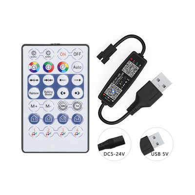 Mini regulador de la tira del USB 5V LED, telecontrol de Bluetooth With RF del regulador de la luz del pixel LED