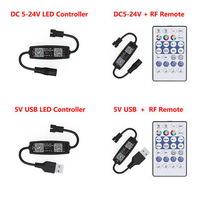 Mini regulador de la tira del USB 5V LED, telecontrol de Bluetooth With RF del regulador de la luz del pixel LED