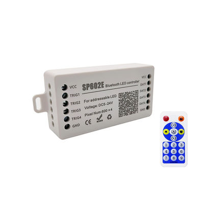 Controlador inteligente de tira de LED de salida SP602E 4 para SM16703 1903 Luz de tira de píxeles a todo color