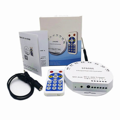 Señal independiente de Full Color 8CH del regulador de Smart de la tira de SP608E Bluetooth LED