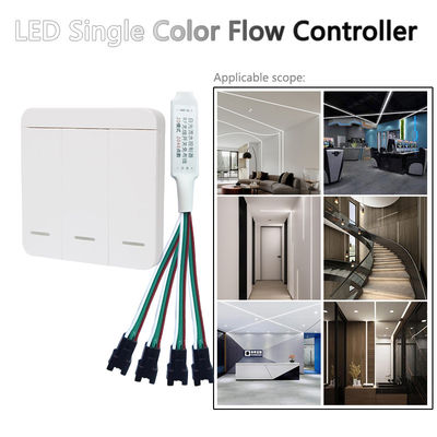 Amortiguador remoto dominante del color de 3 RF LED solo para la tira ligera que fluye blanca