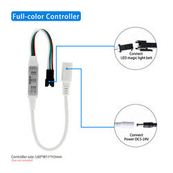 Tira de color mágica completa de Mini For Ws 2811 del regulador del pixel de Sp002e LED