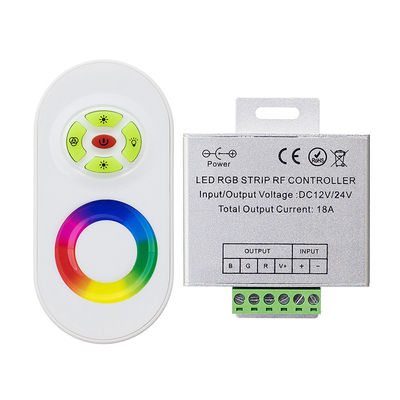 Regulador remoto DC 12V 18A de la tira del RGB LED del tacto del RF para las tiras del RGB LED