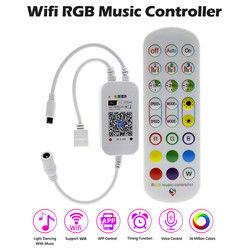 24 reguladores elegantes IR Remote Wifi Control de la tira de las llaves LED para la luz de tira del RGB