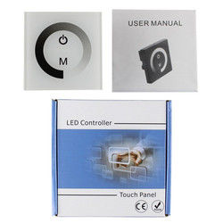 12V montado en la pared 24V LED que enciende un interruptor más oscuro para la sola luz de tira de color