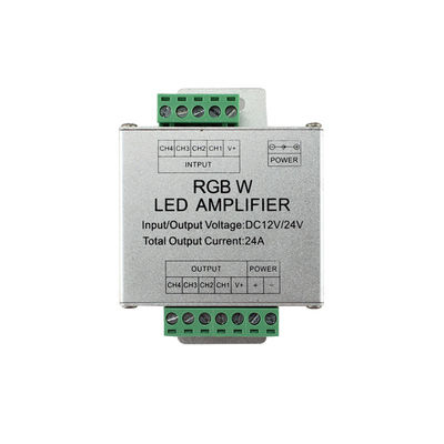 24A señal de sincronización de aluminio del amplificador RGBW de la tira del caso LED para 5 la manera del alambre 4