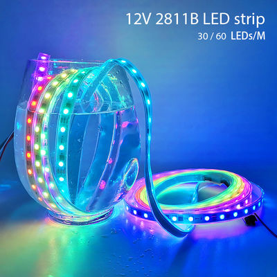 Las luces de tira mágicas del color LED del pixel DC12V impermeabilizan IP67 para al aire libre