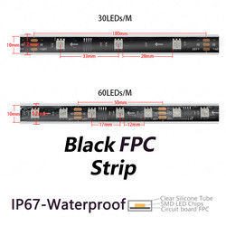 Las luces de tira mágicas del color LED del pixel DC12V impermeabilizan IP67 para al aire libre