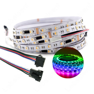 Fila dual 5050 Rgbw Rgbww 4 de la luz de tira del pixel de Dmx512 LED en 1 programable a todo color