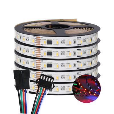 Tira direccionable Smd 5050 Rgbw Rgbww 4 de Dmx512 LED en 1 para la decoración casera