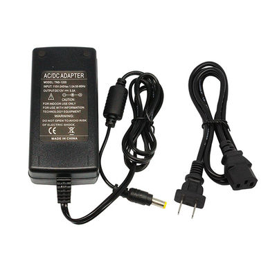 La CA a DC12v 5A 60w llevó el Eu del Au de Power Supply Adapter del conductor nosotros enchufe británico para la iluminación de tira llevada