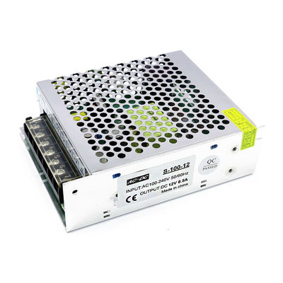 CA regulada 100V 240V de Switch Power Supply del conductor del LED a DC 12V 8.5A 100W