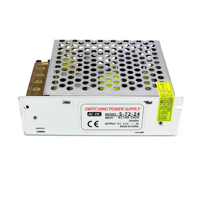 CA 220V de la fuente de alimentación del interruptor de voltaje amplio a DC 24v 3a 72w con la caja de aluminio