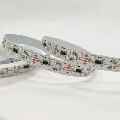 Fila dual 5050 Rgbw Rgbww 4 de la luz de tira del pixel de Dmx512 LED en 1 programable a todo color
