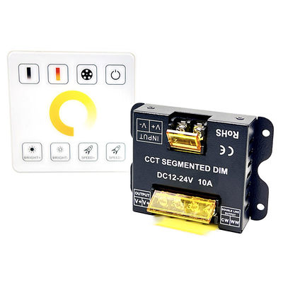 tacto completo dual del Rf de la temperatura de color de Dimmer DC 12V 24V del regulador de 10A LED