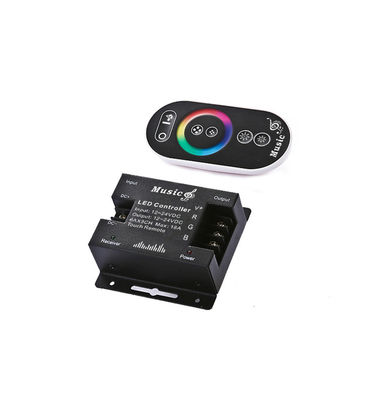 Regulador remoto inalámbrico del RF LED, regulador 18A de la música del RGB LED para la tira ligera 5050