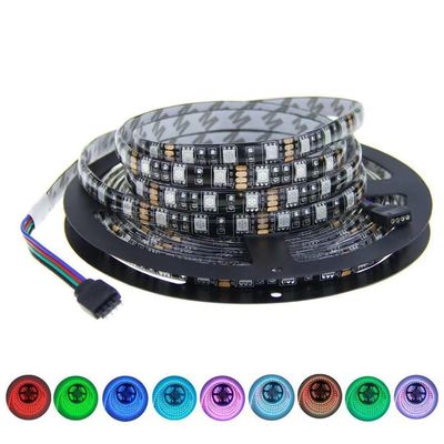 Luz de tira de SMD 5050 12V LED RGB, prenda impermeable de la cinta de cambio del color del LED 60led