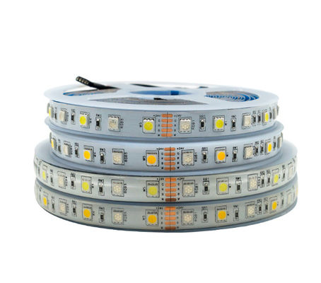 Coloree RGBW cambiante 4 en 1 tira del LED, tira los 60leds/M de 12v 5050 RGB LED