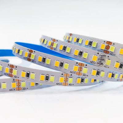 Tira ajustable el 180LEDs/M For Decorative Lighting de la temperatura de color del color del doble del CCT LED