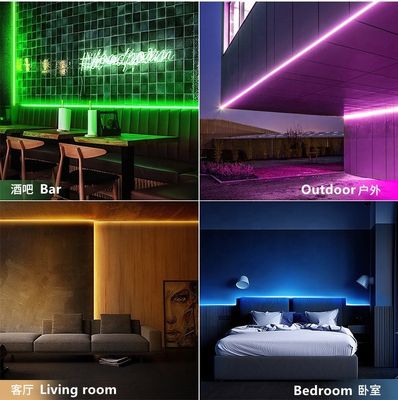 Luz de tira de neón del RGB LED del control de Bluetooth APP el 10ft con 16 millones de amortiguadores de los colores de DIY