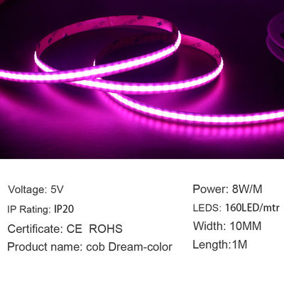 Suavidad flexible multicolora el 160LEDs/M For Home Decoration de la luz de tira de la MAZORCA de IP20 LED
