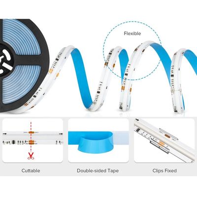 Luz de tira a todo color de la MAZORCA de RGBW LED 24V los 720LEDs/M For Decoration