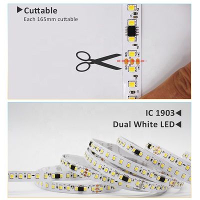 SMD2835 agua corriente de la sola tira del color LED que fluye con el ODM de control de tacto