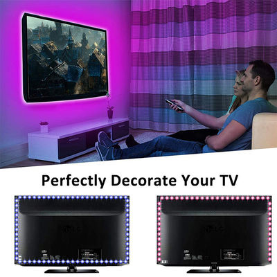 60leds/luz de tira teledirigida del metro LED para el dormitorio Decortion del contraluz de la TV