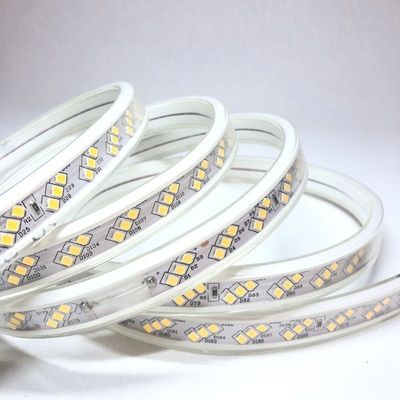 Prenda impermeable ultra brillante de la tira 220v del 180leds/M Single Color LED para resumir constructivo