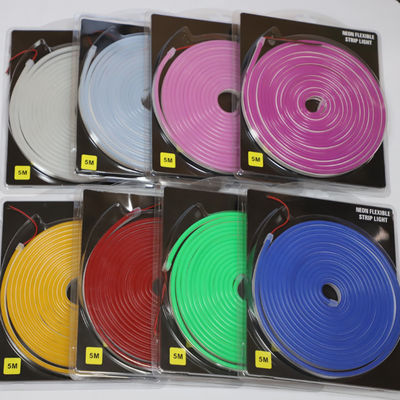 Tira ligera llevada flexible llevada de neón de la prenda impermeable de la luz de tira del PVC de DC 12v 600leds 6*12m m