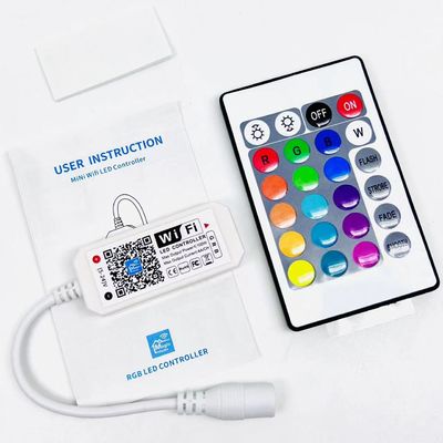 Rf 24 clave Wifi 3 canales RGB LED controlador 16 millones de colores Buletooth para la luz de tira