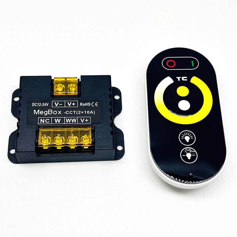 Regulador Dimmer DC 12V DC 24V de la temperatura de color LED teledirigido