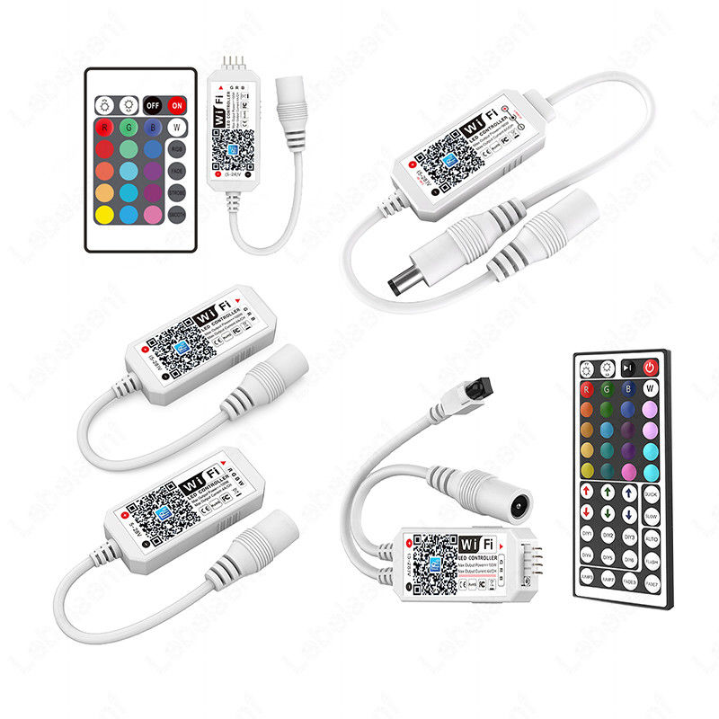 Música teledirigida de la voz del App de Wifi Single Color Rgb Rgbw del regulador de Mini Led Smart para el Smart Home