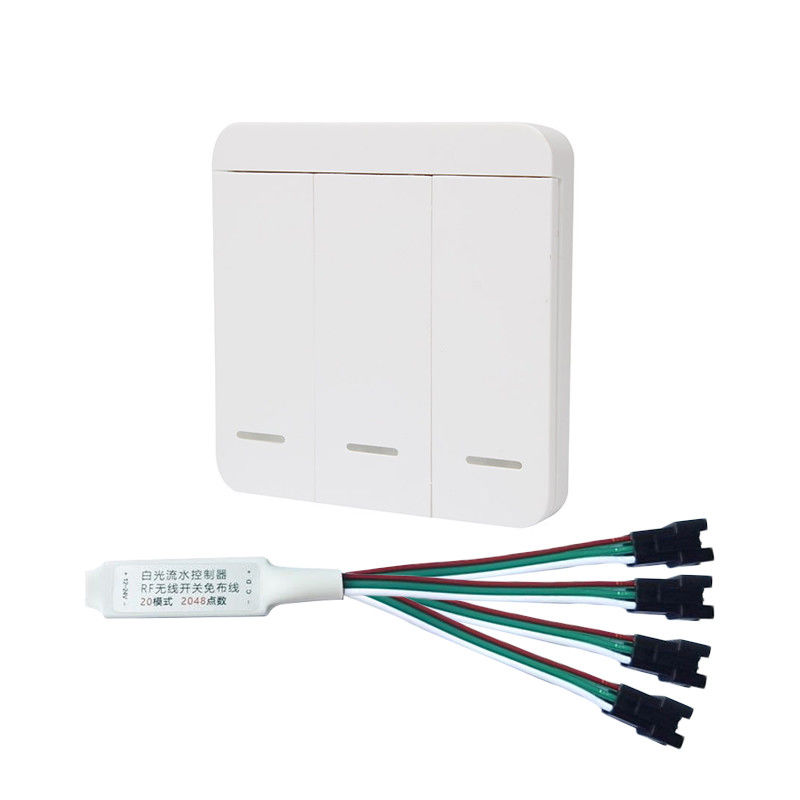 Amortiguador remoto dominante del color de 3 RF LED solo para la tira ligera que fluye blanca