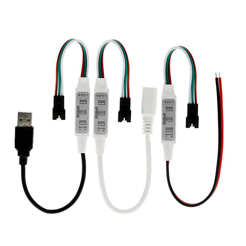 Llave de Mini 3 del regulador del pixel de SP002E LED controlable para la tira de color mágica WS2811