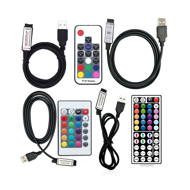 Barra de color de Mini Wireless Remote Control For LED RGB del regulador del USB 5V LED 5050