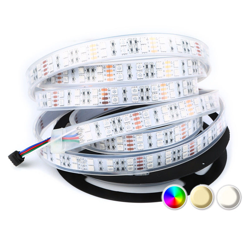 Luz de tira flexible de la fila doble LED RGB SMD 5050 el 120LEDs/M For Landscape Lighting
