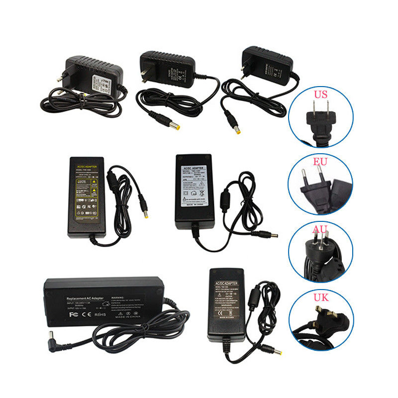 CA 100-240V al tipo de escritorio fuente de alimentación de los 5.5*2.5m 1A 2A 3A 5A 6A 7A 10A del enchufe de pared de DC 12V