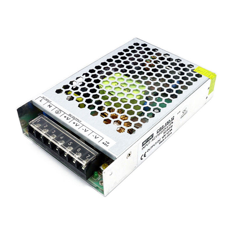 CA ultra delgada de aluminio de la fuente de alimentación del interruptor 150W 110V 220V a DC 12V 2.5A