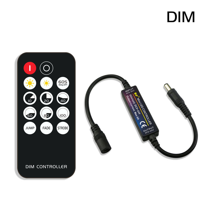 6A Wireless LED Mini Controller RF Control remoto para 5630 Tira de luz de un solo color