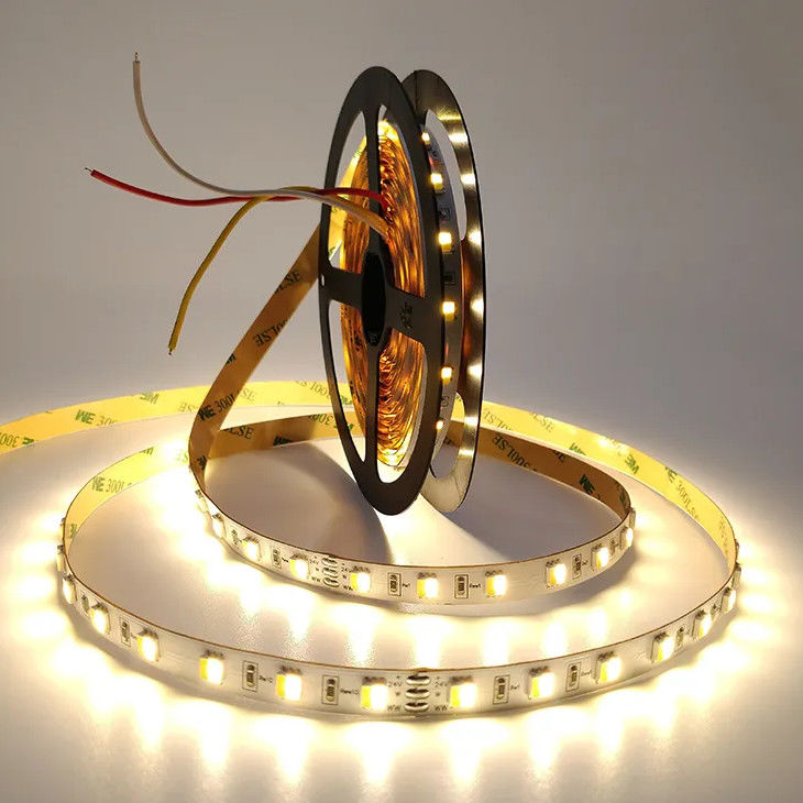 Blanco dual flexible del CW WW de color de DC 24V de la tira ajustable de la temperatura LED 5050