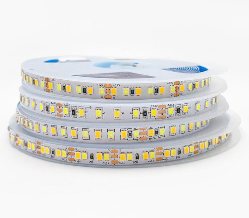 Tira ajustable el 180LEDs/M For Decorative Lighting de la temperatura de color del color del doble del CCT LED