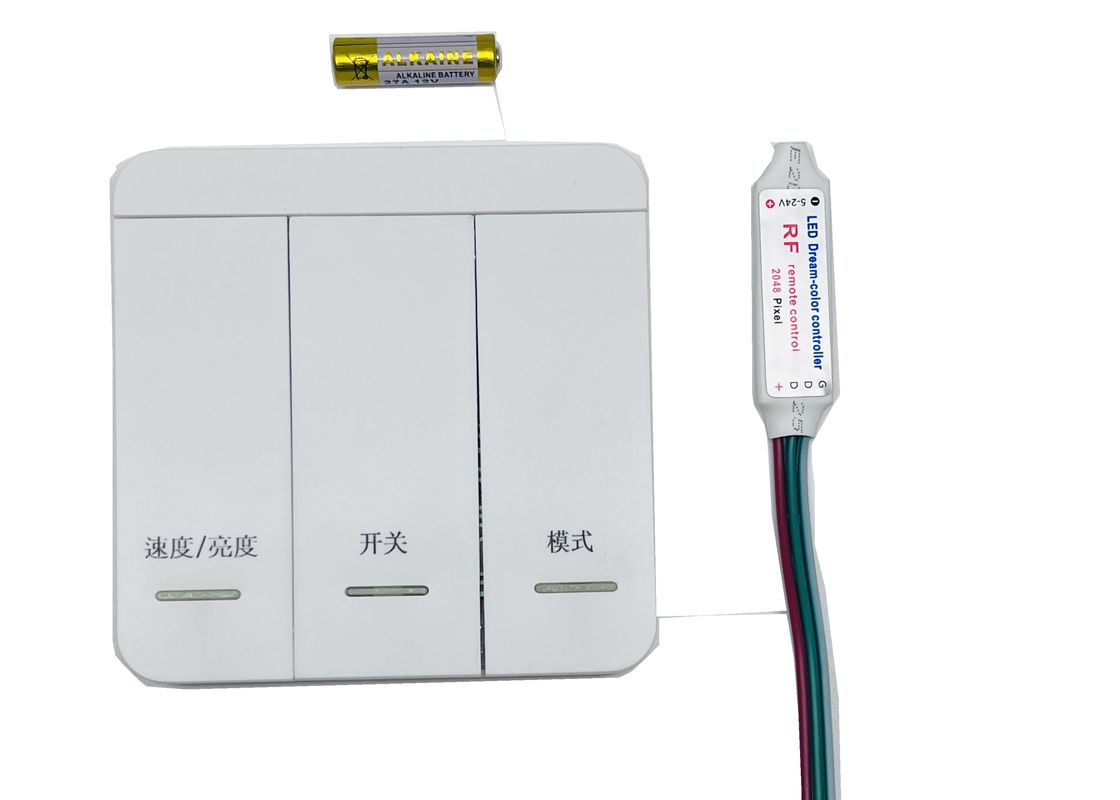 Mini controlador de transmisión monocromático Rf control remoto inalámbrico 12v caballo de carreras de luz blanca
