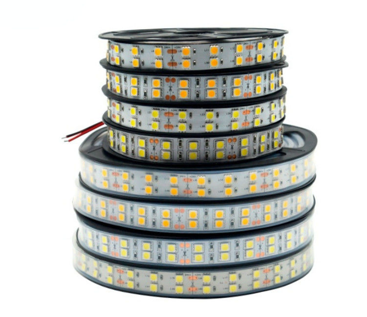 Eficiencia energética CRI80 LED de banda de un solo color de baja tensión apagable 2835 5050