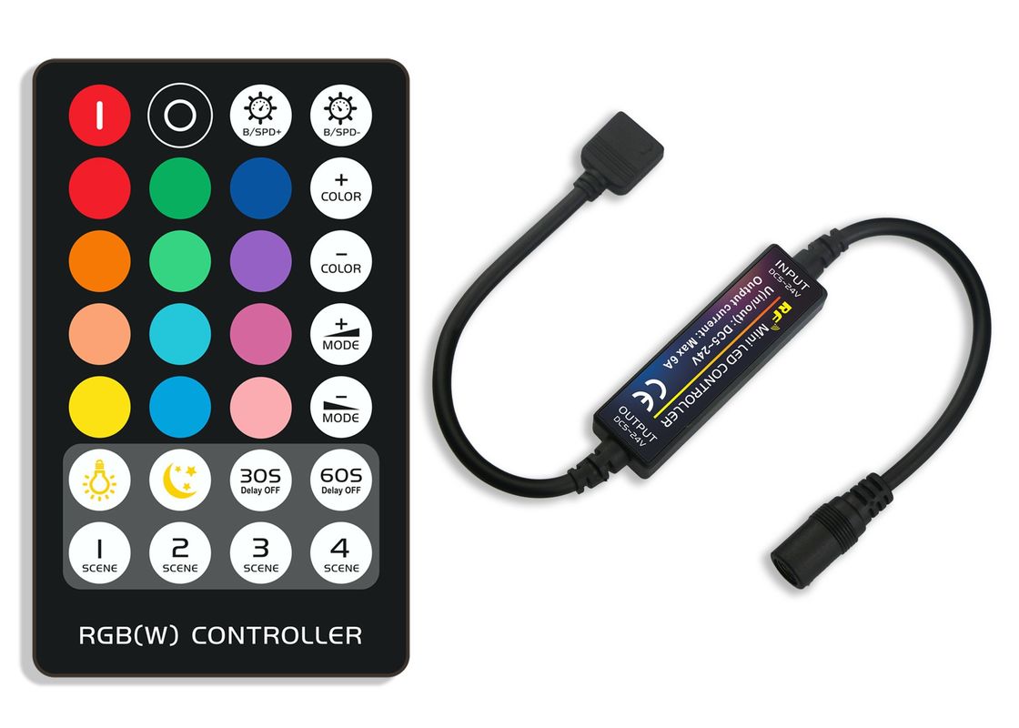 Control remoto inalámbrico Rf de tamaño pequeño LED Mini Controller Rgb Light Strip Controller de cambio de color