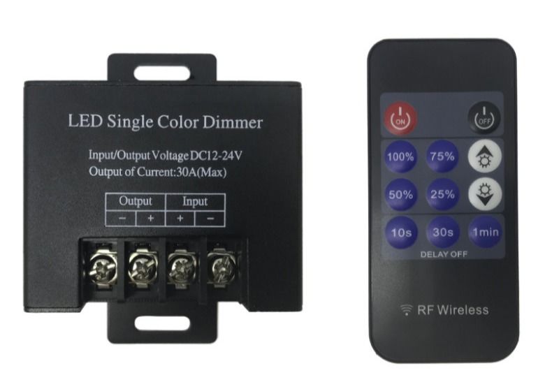Controller de control de luz de banda oscura de un solo color DC12v 30A 360W