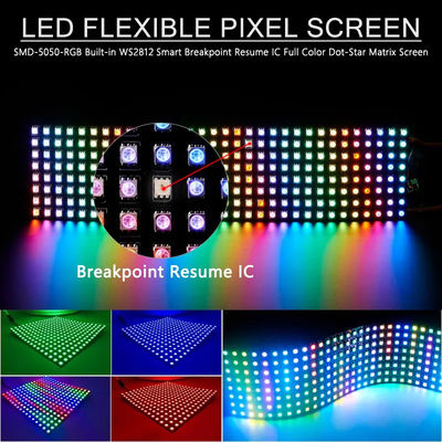 Color programable flexible de la magia de Smd 5050 de la luz de tira del pixel del LED
