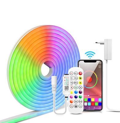Luz de tira de neón del RGB LED del control de Bluetooth APP el 10ft con 16 millones de amortiguadores de los colores de DIY